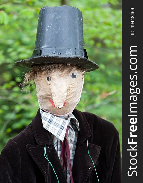 Scarecrow portrait (face on)