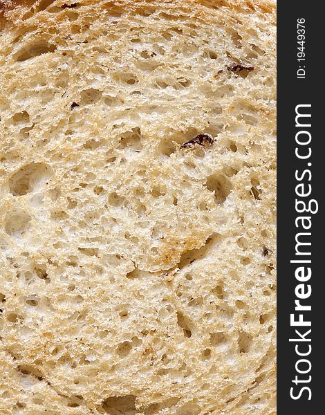 A brown bread background on