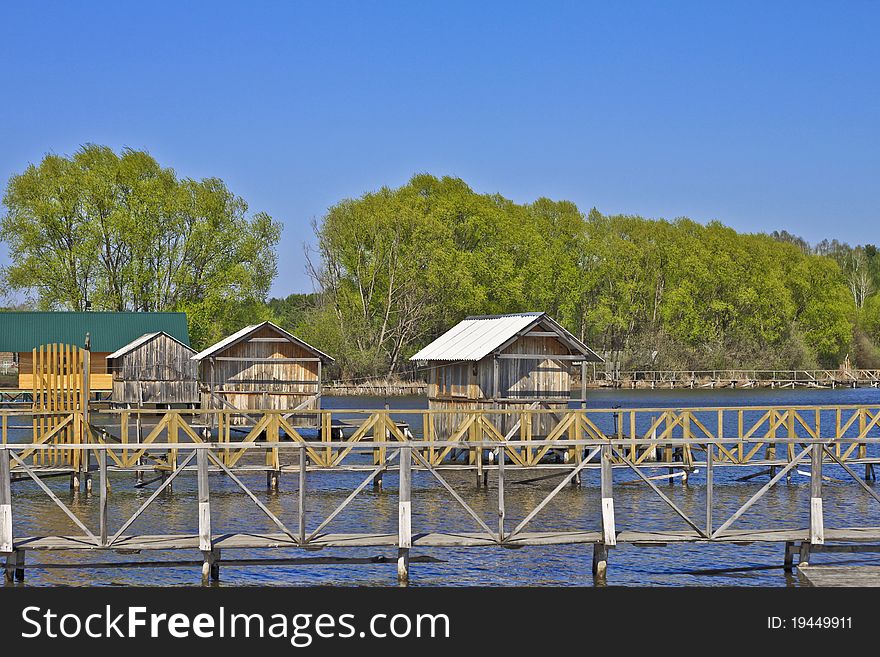 Summer Cottages On The Water Near The Forest