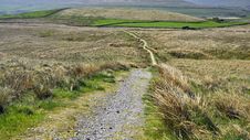English Hilly Countryside: Footpath, Grassy Fields Royalty Free Stock Photo English Hilly Countryside: Footpath, Grassy Fields Royalty Free Stock Photo