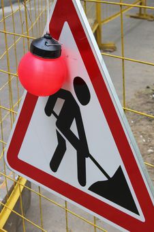 Road Works Stock Photography Road Works Stock Photography