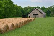 Rolls Of Hay Royalty Free Stock Photo Rolls Of Hay Royalty Free Stock Photo