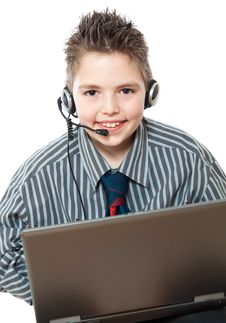Portrait Of Smiling Business Boys Stock Photos