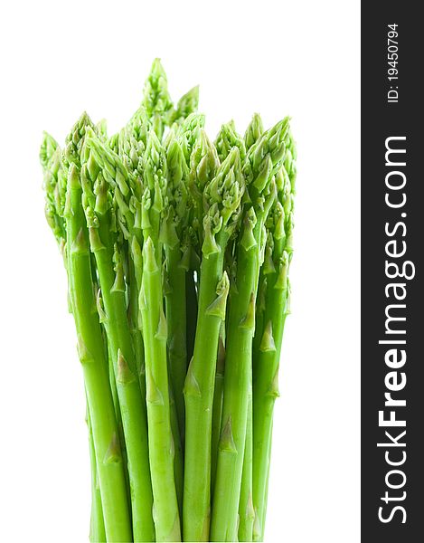Asparagus isolated on white close up
