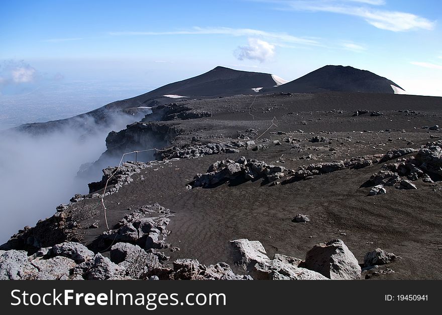 Panoramic View From Mount Etna