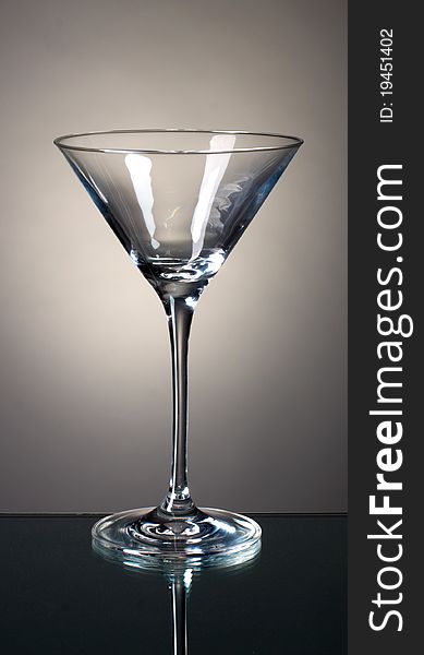 Empty Martini Glass