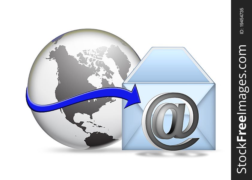 Electronic communication,email concept,information