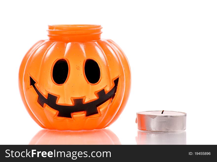 Pumpkin Decorative with a Tea Candle