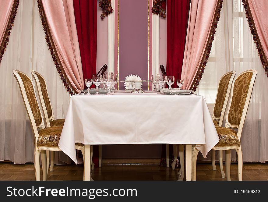 Classic Interior Of Restaurant