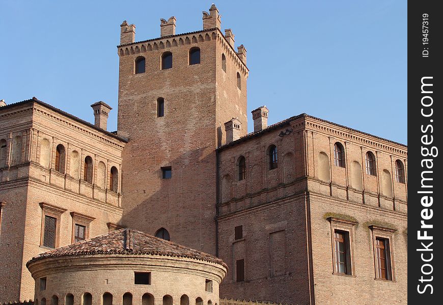 Detail of Castle in Carpi - Italy