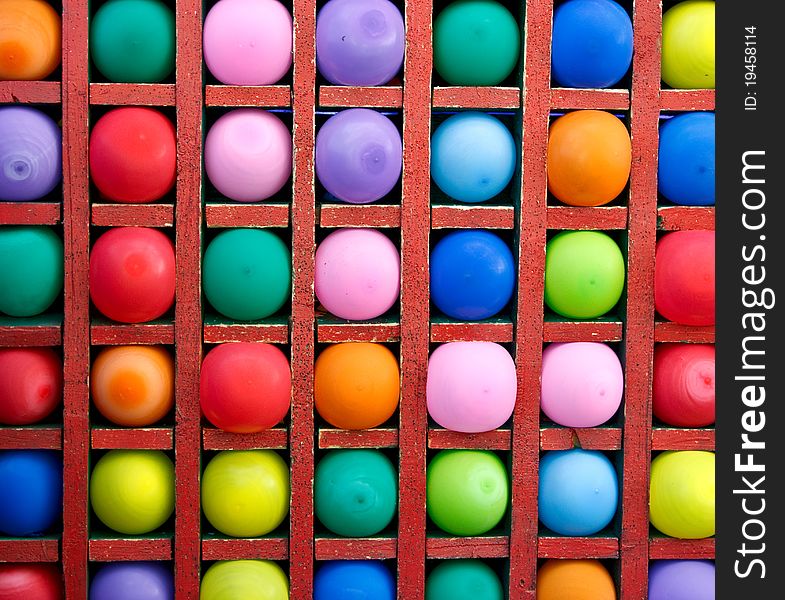 Colorful Balloons As Targets.