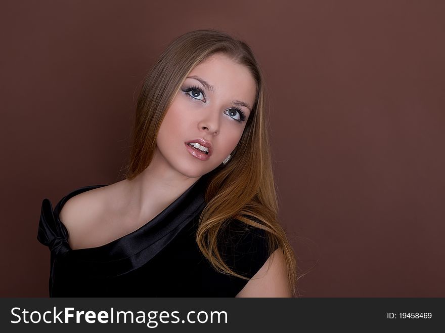 Beautiful Young Woman With Long Hair