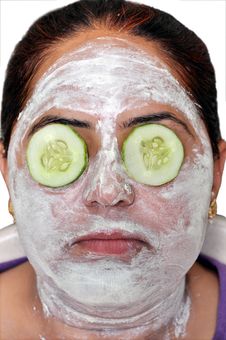 Green Face Pack Royalty Free Stock Photos
