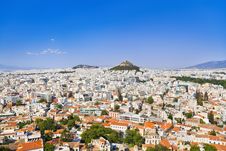 View Of Athens From Acropolis, Greece Stock Photos View Of Athens From Acropolis, Greece Stock Photos