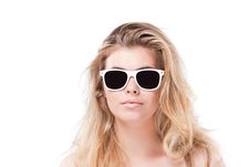 Beautiful Blonde Woman In Sunglasses Stock Photos