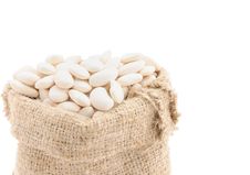 Seeds Of Beans In A Bag. Stock Photo Seeds Of Beans In A Bag. Stock Photo