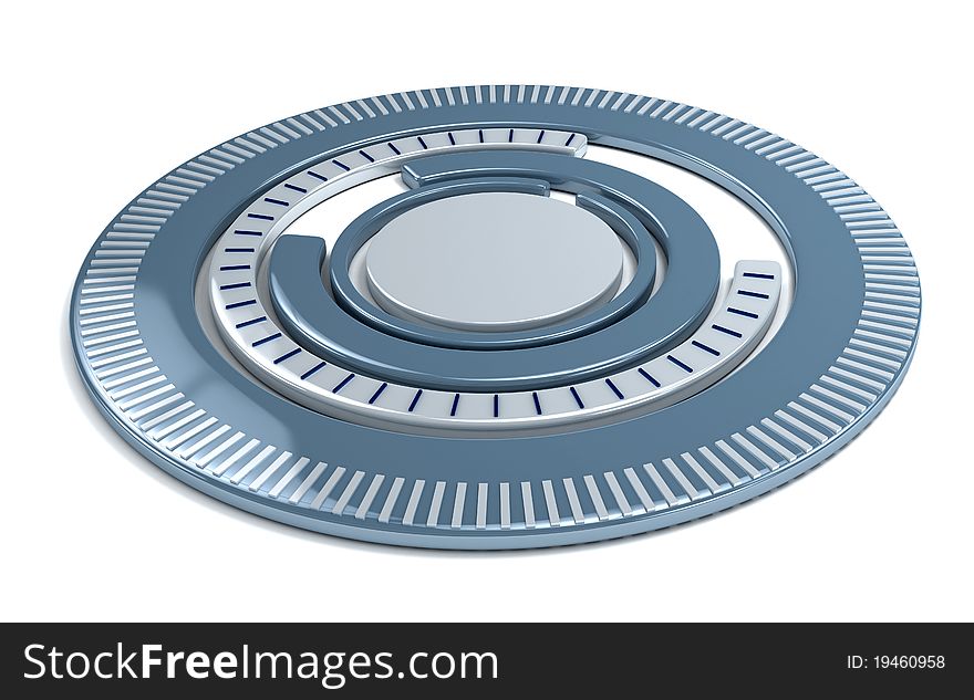 3d abstract rings over white background. Rendering image. 3d abstract rings over white background. Rendering image