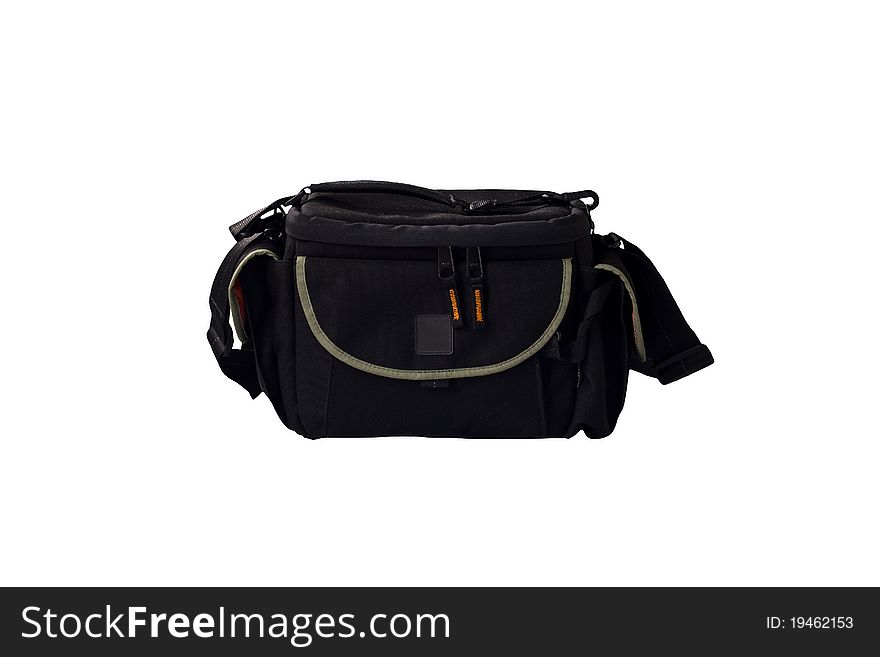 Bag for a camera isolated on a white background