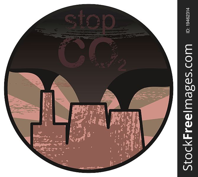 Abstract background with prevention of co2 pollution. Abstract background with prevention of co2 pollution.