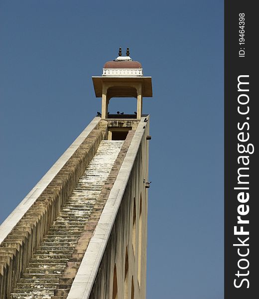 Top of the world's largest sundial in Jaipur, Rajasthan, India