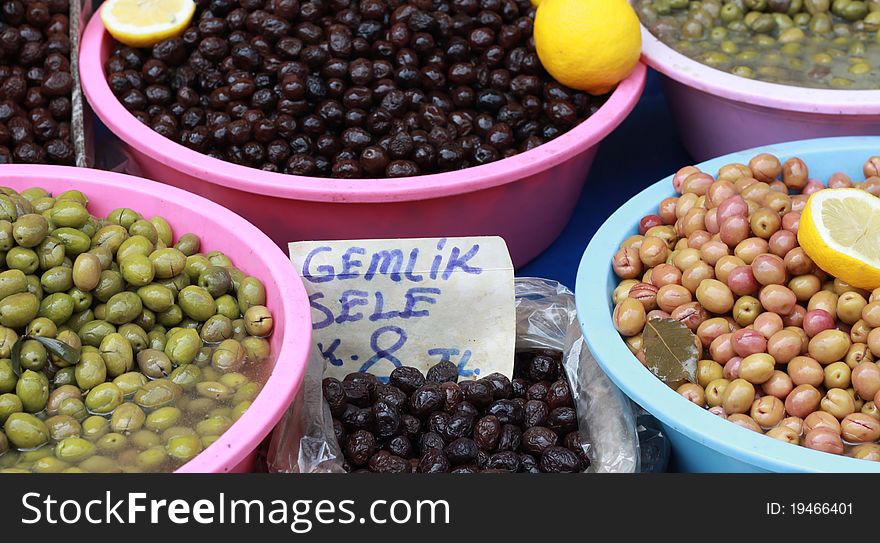 A view of olive in Gemlik, Turkey.