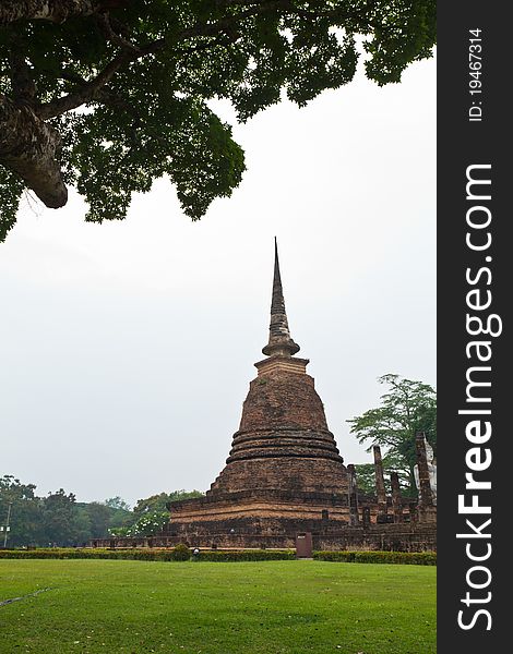 Ancient pagoda in Thailand's world heritage historical park