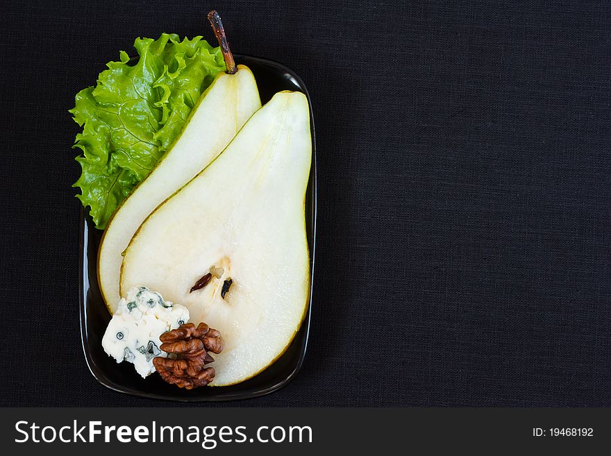 Pear With Blue Cheese.