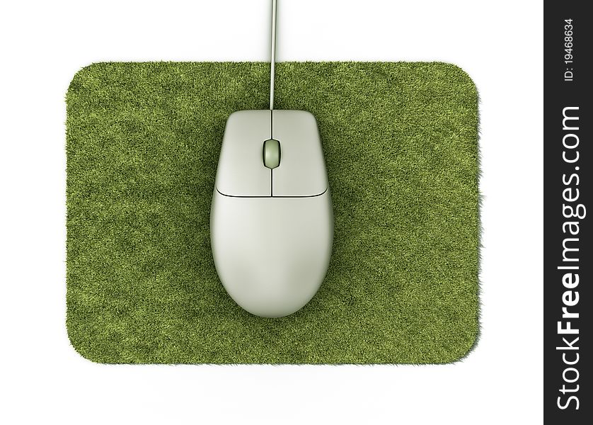 Mouse over the green grass pad