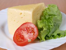 Vegetables And Cheese On Plate Royalty Free Stock Photo Vegetables And Cheese On Plate Royalty Free Stock Photo