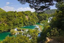 Waterfall KRKA In Croatia Royalty Free Stock Images Waterfall KRKA In Croatia Royalty Free Stock Images