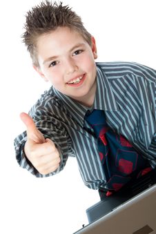 Portrait Of Business Boys Stock Images