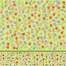 Floral Seamless Pattern In Vector Stock Image Floral Seamless Pattern In Vector Stock Image