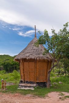 Thai Style Hut On Mountain Royalty Free Stock Photography Thai Style Hut On Mountain Royalty Free Stock Photography