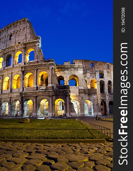 Rome - Colosseum At Dusk