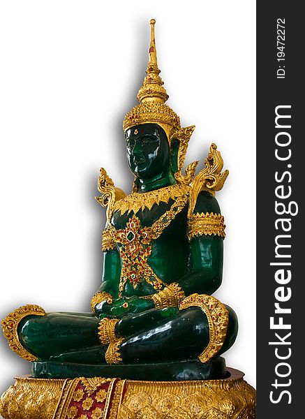 Emerald Buddha in a temple in Thailand