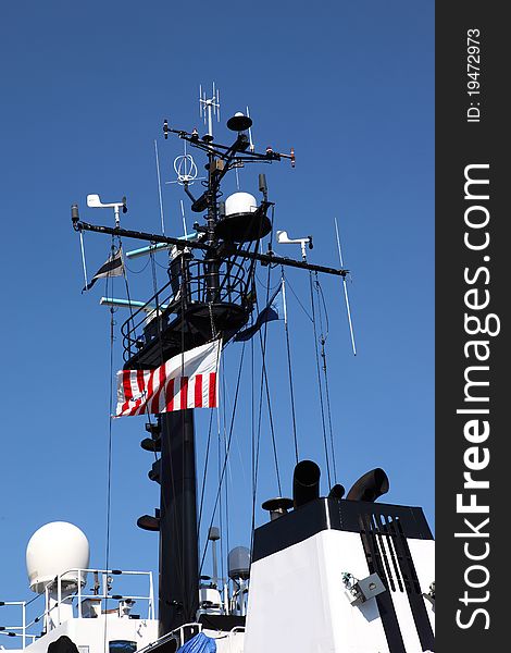 Coast Guard Mast & Electronics, Astoria OR.