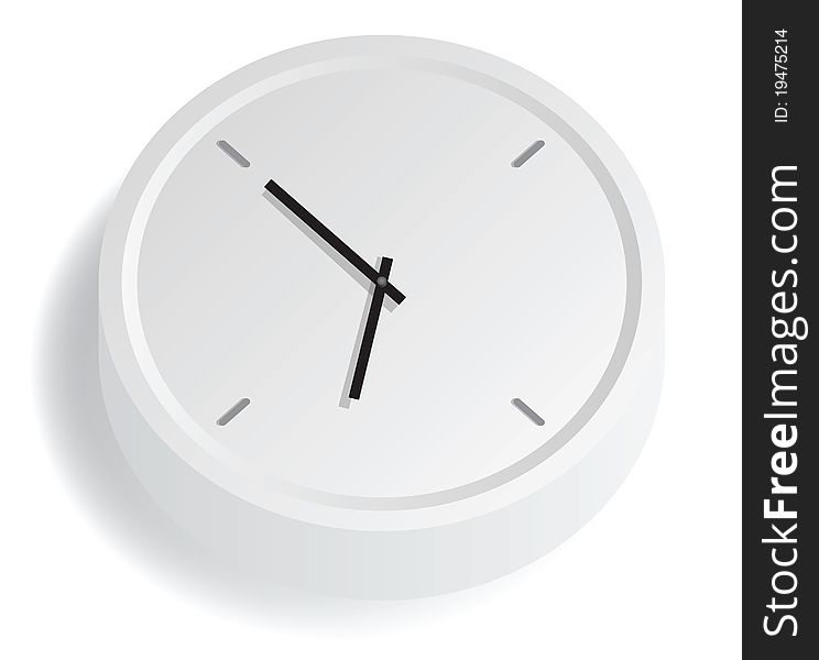 White Analog Clock