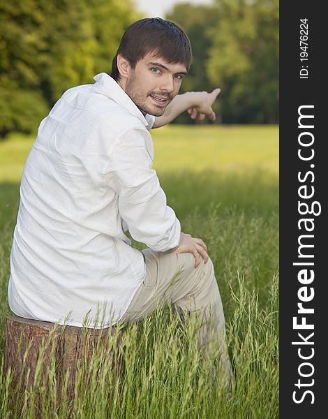 Man In Wheat Field