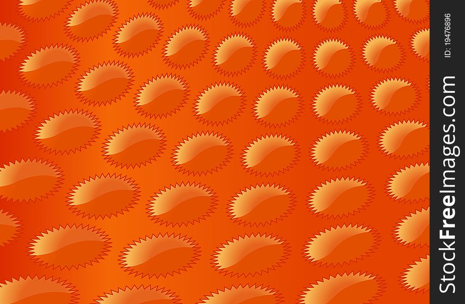Abstract orange background with stars. Abstract orange background with stars.
