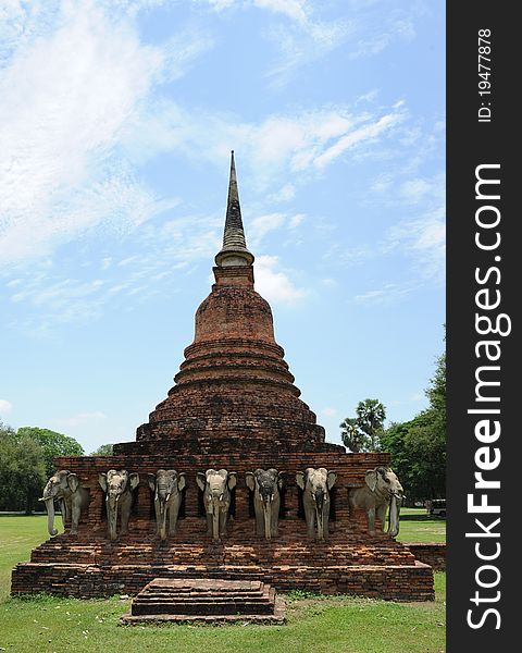 Sukhothai Historical Park,in what is now the north of Thailand. It is located near the modern city of Sukhothai,