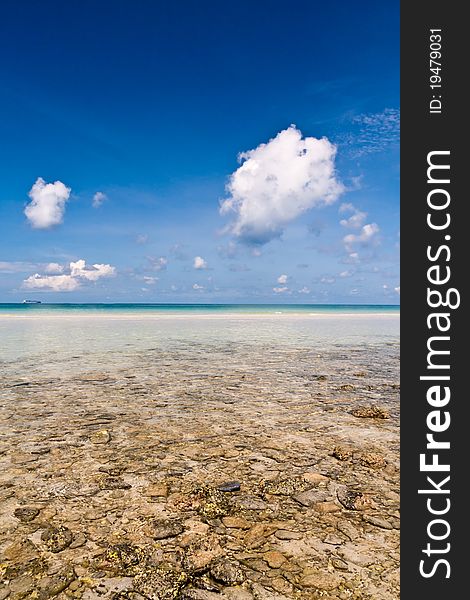 Beautiful beach sky in thailand