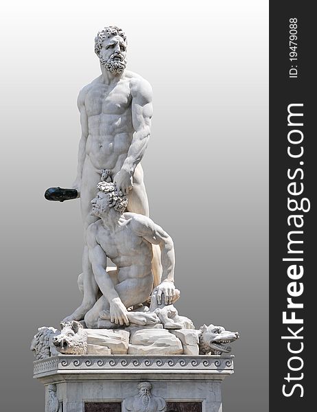 Marble statue established in Florence, Italy. Marble statue established in Florence, Italy