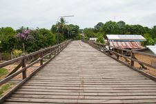 Long Wooden Bridge Stock Photos