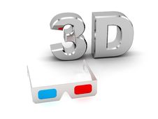 3d Glasses Royalty Free Stock Images