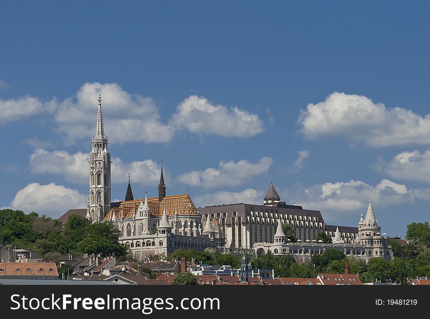 The Matthias church and Fishermen Bastion in Budapest, Hungary