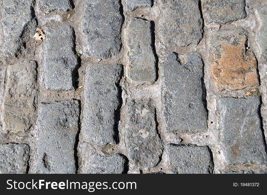 Close up cobble stones. excellent for a background texture picture