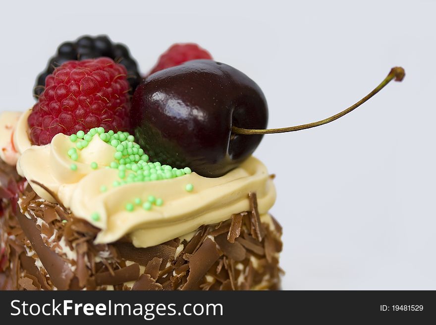 Delicious dessert with fresh fruits. Delicious dessert with fresh fruits