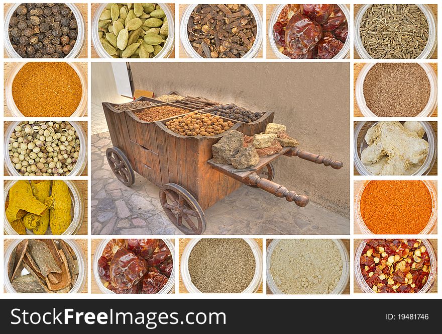 Photo of various spices all over the world