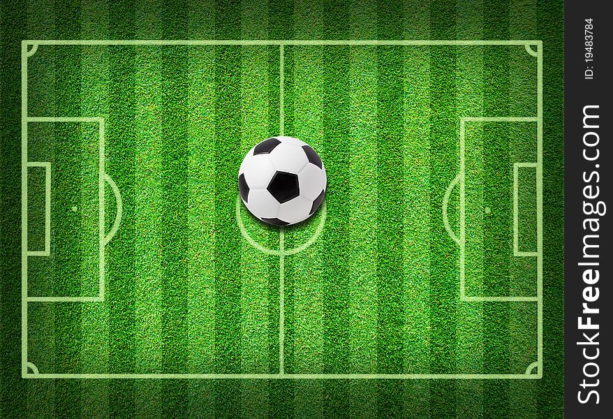 Real Green Grass Soccer Field Background