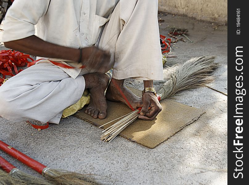 Village to village traveler tradesman brush maker. Village to village traveler tradesman brush maker